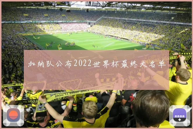 加纳队公布2022世界杯最终大名单